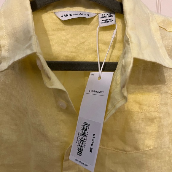 Linen collared button up shirt - Picture 3 of 3